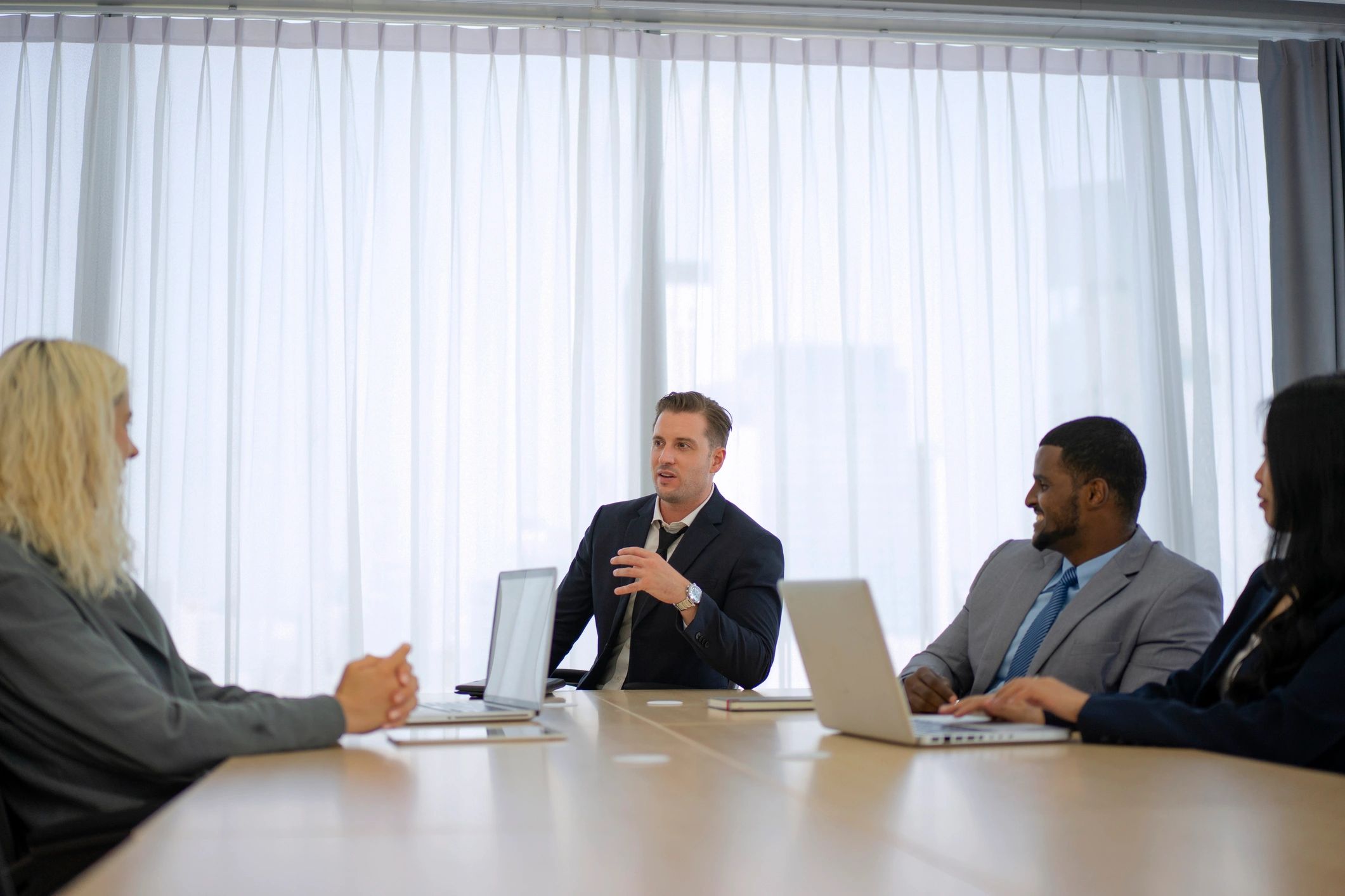 Business team meeting in conference room