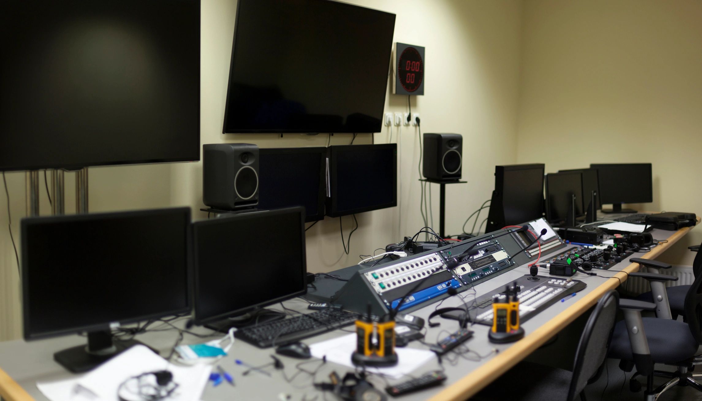 Television broadcast control panel used for professional video production