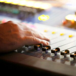 mixing console for audio signals